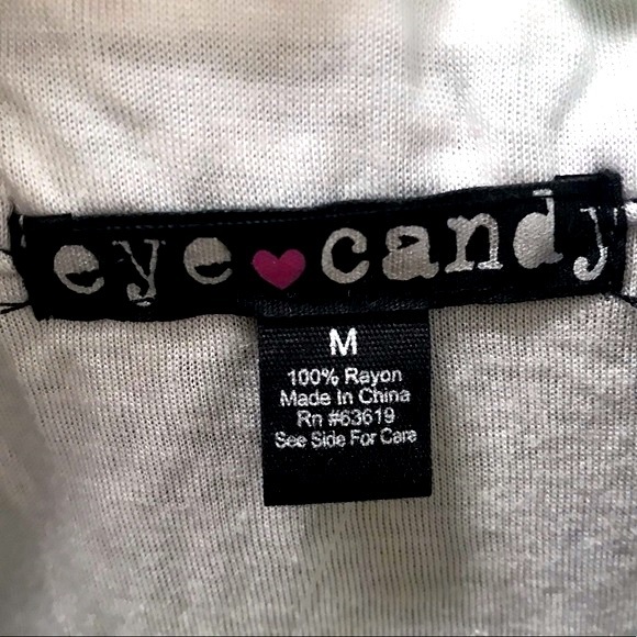 COPY - Eye Candy Sheer Backless Sassy Sleeveless Blouse Size M - Picture 3 of 10